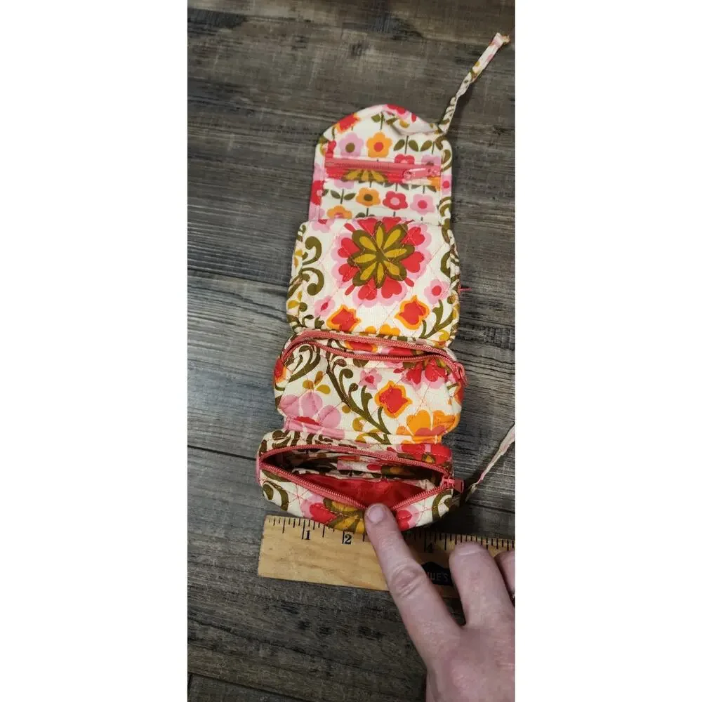 Vera Bradley Travel Floral Jewelry Soft Case Pre-owned. B38
